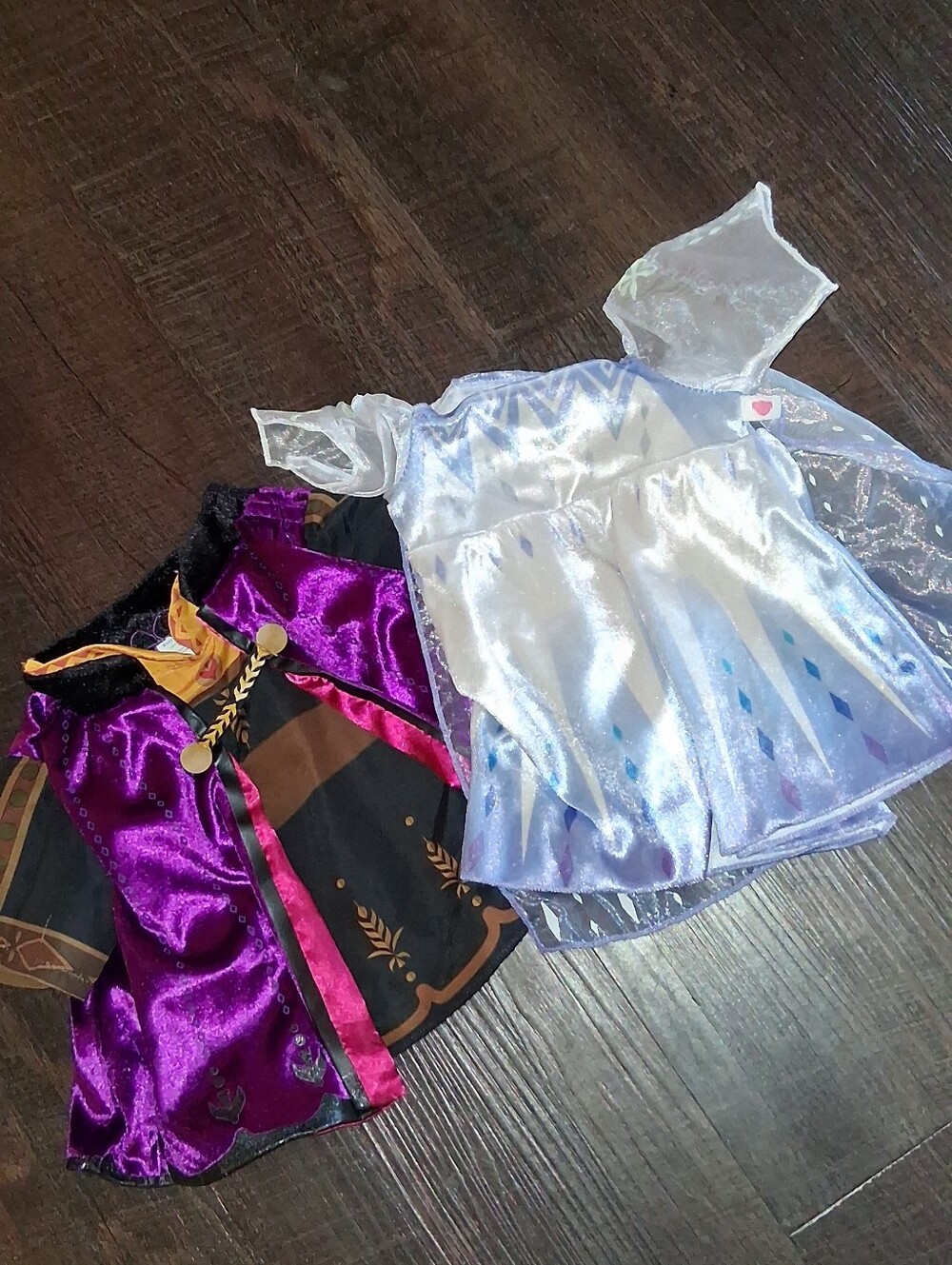 Build-A-Bear Anna And Elsa Frozen Dress Set